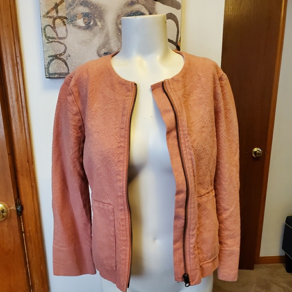 Ann Taylor Loft Coral Blazer Jacket - Picture 2 of 3
